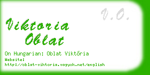 viktoria oblat business card